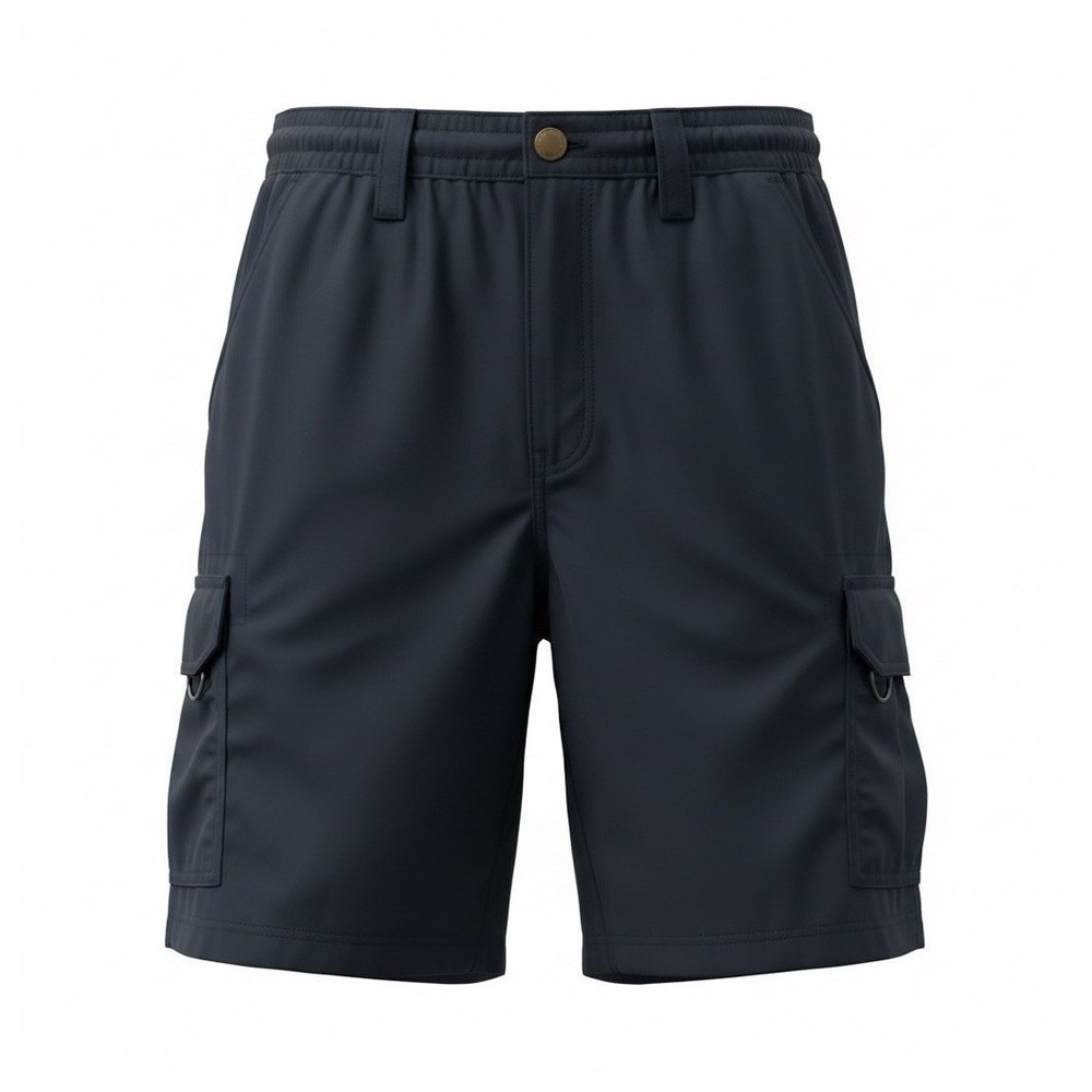Polo Ralph Lauren Mens Navy Solid Cotton Canvas‎ Flat Front Cargo Chino Shorts